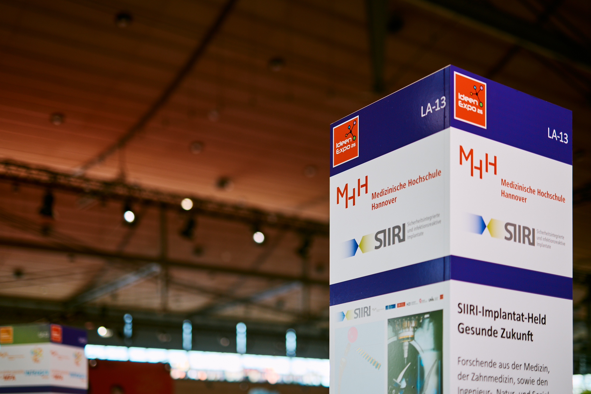 Unsre Stand war bereits von weitem gut sichtbar